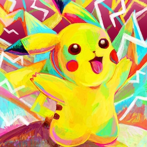 Pikachu Thunderbolt Poster