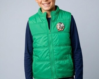 Fighting Sioux - Kids Puffy Vest "Officially Licensed to sell"