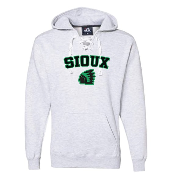 Fighting Sioux Black Green GEO Sport Lace Hoodie officially License FREE Shipping Etsy