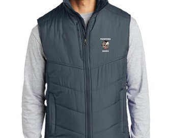 Fighting Sioux - Mens Puffy Vest "Officially Licensed to sell"