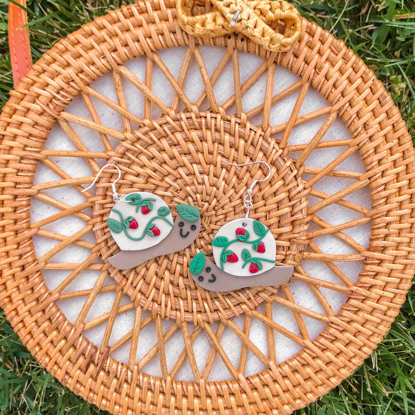 Cottagecore Earrings Snail Mushroom Butterfly Earrings | Etsy