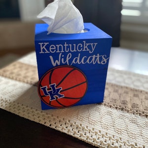 Kentucky Wildcats- Tissue Box Cover - Man cave gift - birthday gift - Christmas