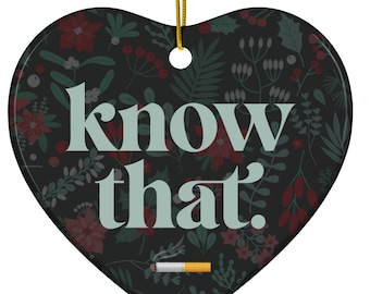 Allison DuBois Inspired Holiday Ornament | Know That| Kyle Richards | RHOBH Inspired | Real Housewives of Beverly Hills