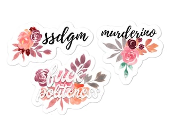 MFM Inspired 3 Sticker Bundle | Murderino | SSDGM | Fuck Politeness | My Favorite Murder Podcast | Decal