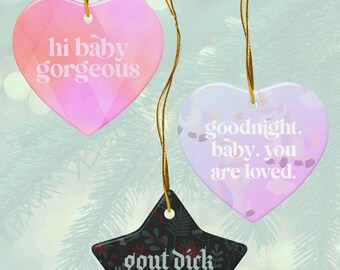 Set of 3 Holiday Ornaments | Mix and Match | RHOSLC Inspired