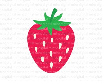 Strawberry svg vector art printable fruit png Strawberry clipart summer fruit clipart summer fruit svg vector clipart summer fruit svg