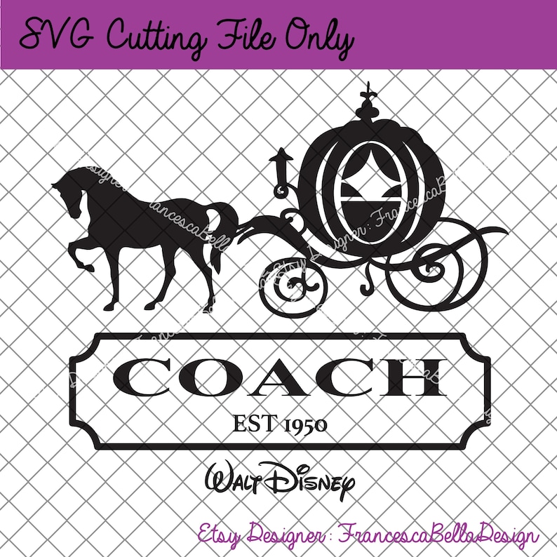 SVG File Cinderella Coach Art | Etsy