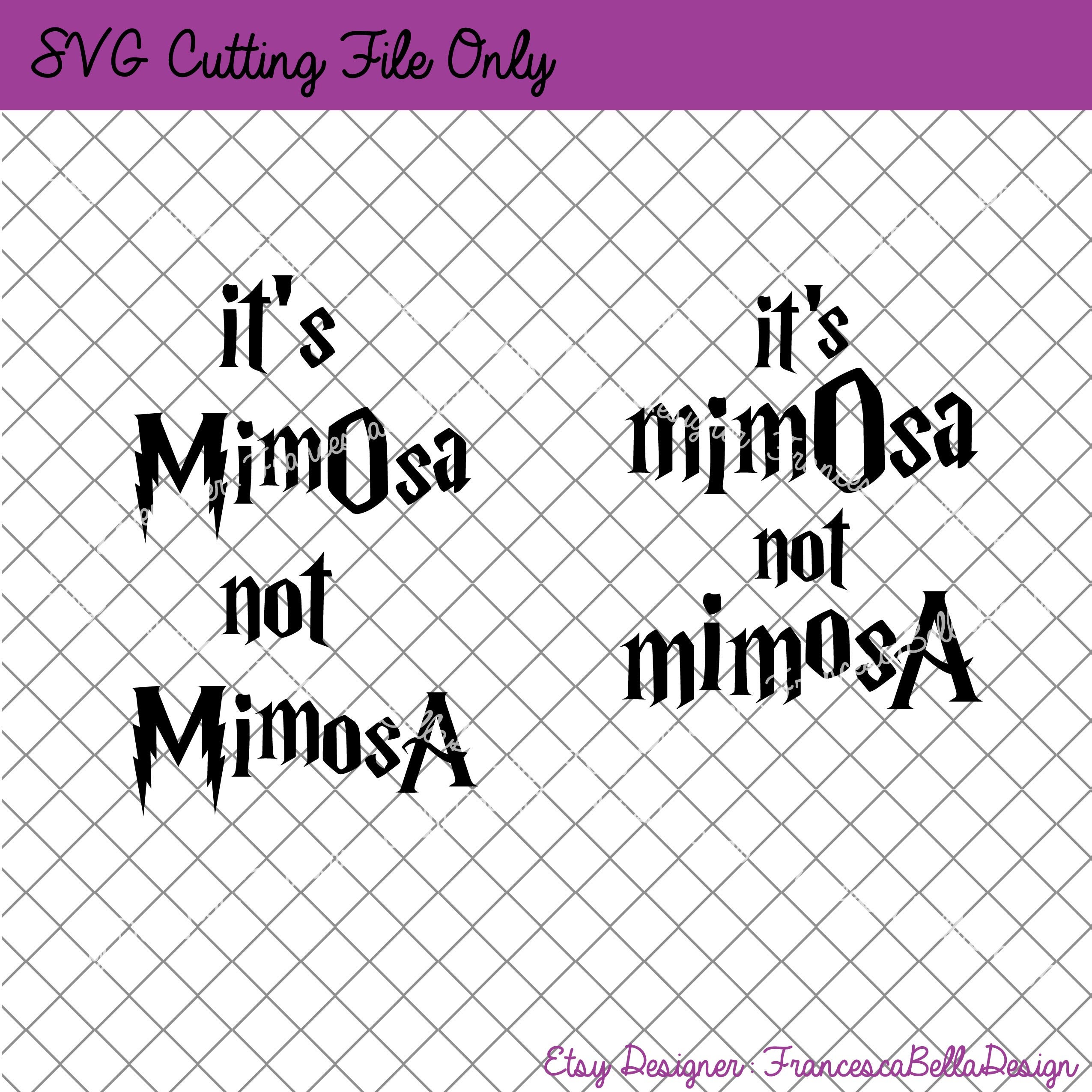 Download SVG File it's MimOsa not MimosA Harry Potter Graphic | Etsy