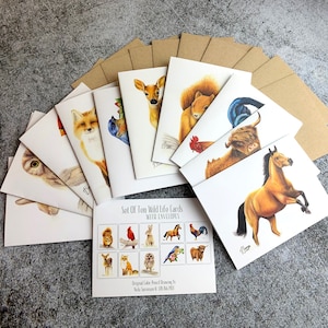Set di 10 carte della fauna selvatica