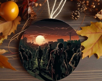 Undead Zombie Horde Halloween Ornament for Mini Tree Decoration (3.5 inch)