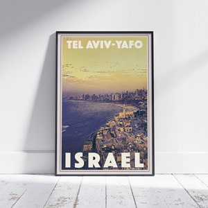 Tel Aviv-Yafo Limited Poster - Alecse’s Original Israel Art