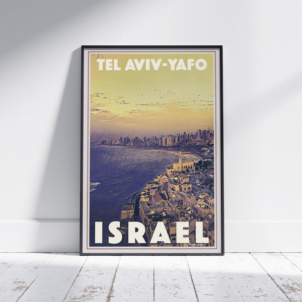 Tel Aviv-Yafo Limited Poster – Alecses originale israelische Kunst