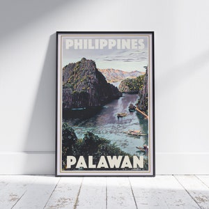 Palawan Poster by Alecse™ | Limited Edition | Philippines Travel Poster | Palawan Print | Philippines Gallery Wall | Palawan Travel Poster