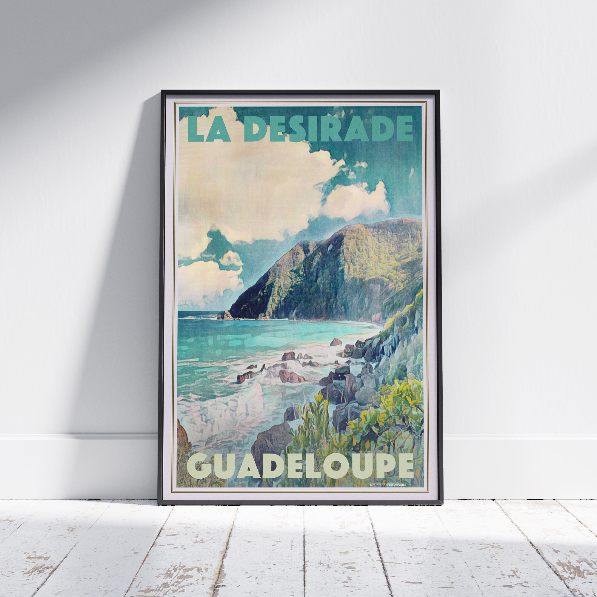 Guadeloupe Poster Desirade by Alecse™ Limited Edition Guadeloupe