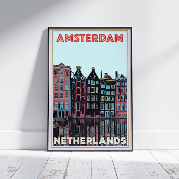 studie Kan niet vitamine Amsterdam Poster 3 by Alecse Limited Edition Holland - Etsy Singapore