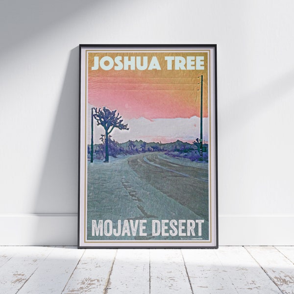 Joshua Tree Poster Mojave Desert by Alecse | Limited Edition | Joshua Tree Print US National Park | California Poster of Mojave Desert Print