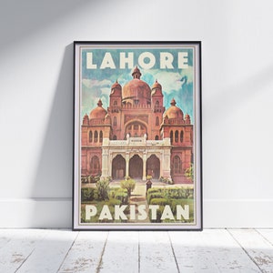 Lahore Poster Museum by Alecse | Limited Edition Pakistan Travel Poster | Lahore Gallery Wall Print of Pakistan | Pakistani Decoration