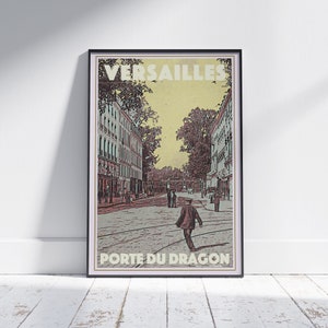 Versailles Poster Dragon's Gate by Alecse | Limited Edition | France Travel Poster | Versailles print | French Gift | Poster of Versailles