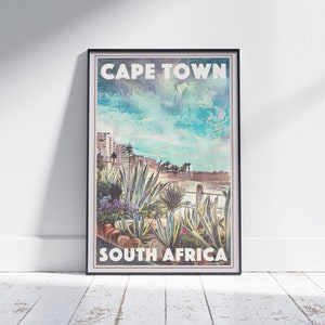 Cape Town Poster 2 by Alecse | Limited Edition South Africa Travel Poster | Cape Town Souvenir