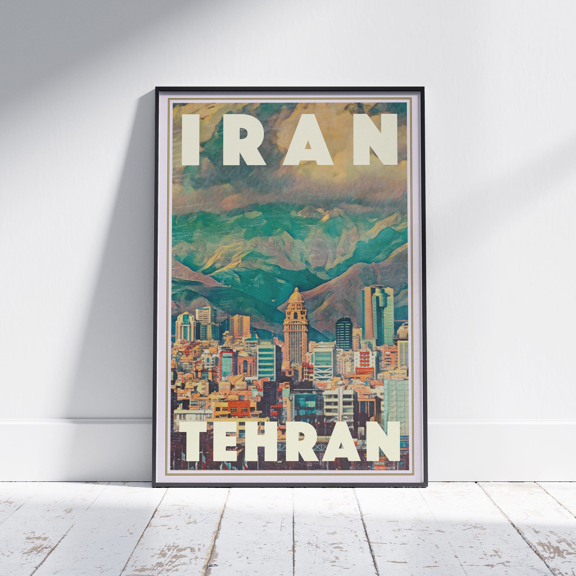Tehran Poster Panorama by Alecse | Limited Edition | Iran Tehran Poster Panorama by Alecse | Limited Edition | Iran