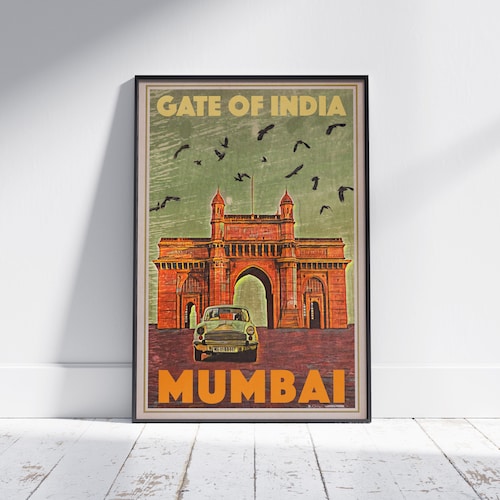 India Vintage Travel Poster Vintage Travel Print of India Etsy