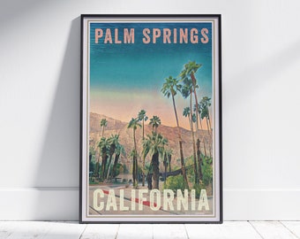Palm Springs Poster 'Sunrise' | 300ex Limited Edition | Original Design by Alecse | California Poster Series |  Palm Springs Gift Ideas
