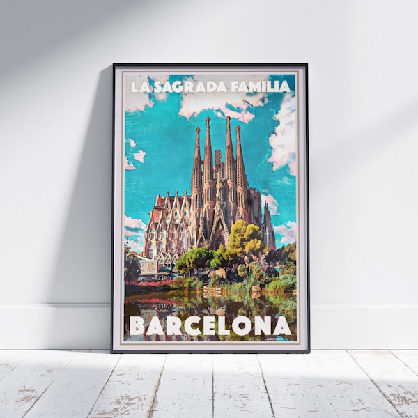 Sagrada Familia Barcelona Poster - Exclusive Limited Edition Art Print by Alecse