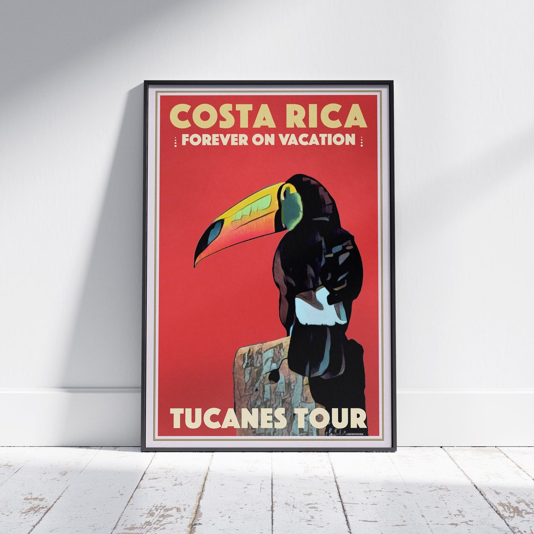 Costa Rica Poster Tucanes Tour by Alecse Limited Edition Costa Rica