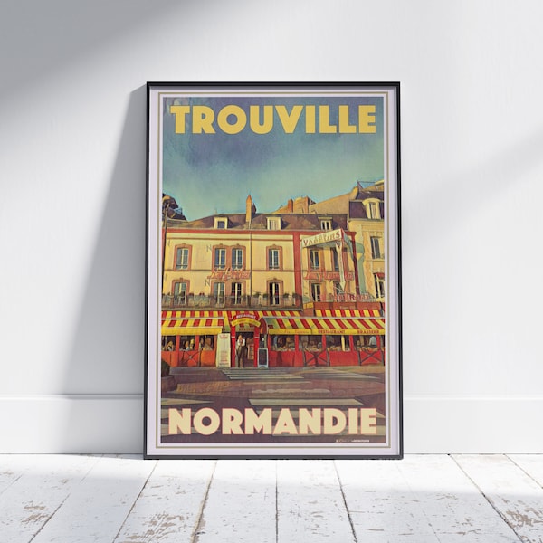 Affiche Trouville Les Vapeurs | Impression d'art Normandie en édition limitée