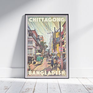 Chittagong Poster by Alecse | Limited Edition Bangladesh Travel Poster | Chittagong Gallery Wall Print of Bangladesh | Bangladesh Decoration