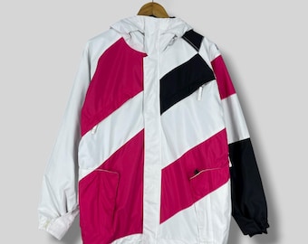 ヴィンテージ 1990 年代 ELLESSE ブルドッグ スキー ジャケット L