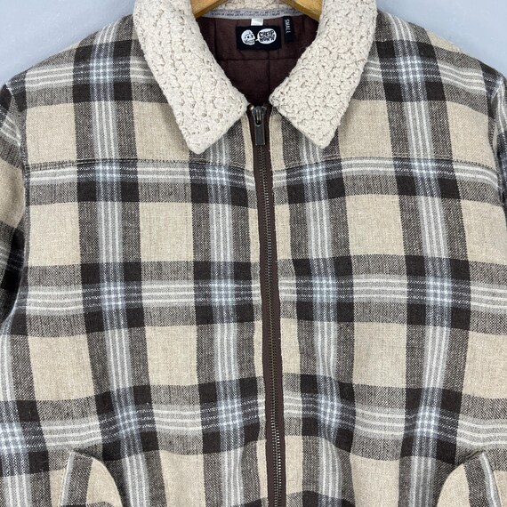 Vintage Y2K CHEAP MONDAY Bomber Jacket Small Plaid Checkered