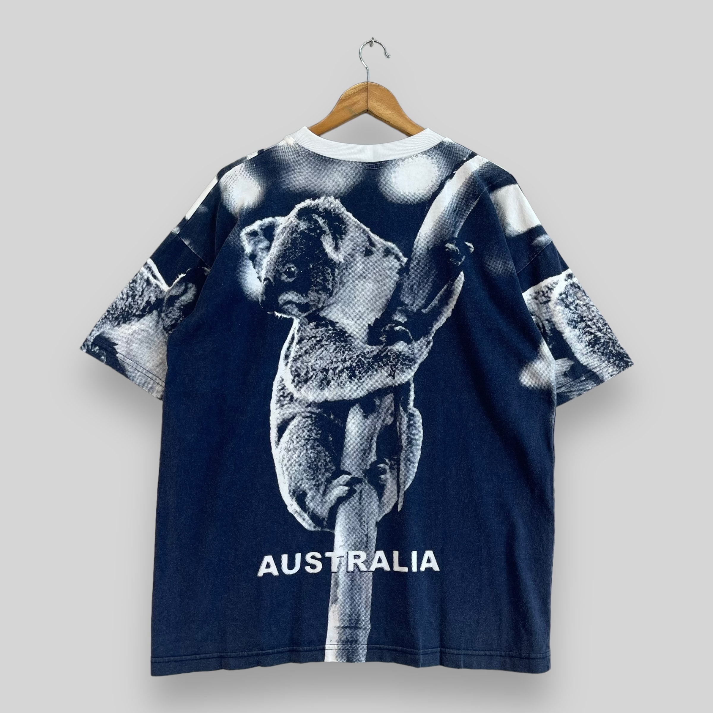 ヴィンテージ 1990 年代 オーストラリア Tシャツ ラージ ポップアート