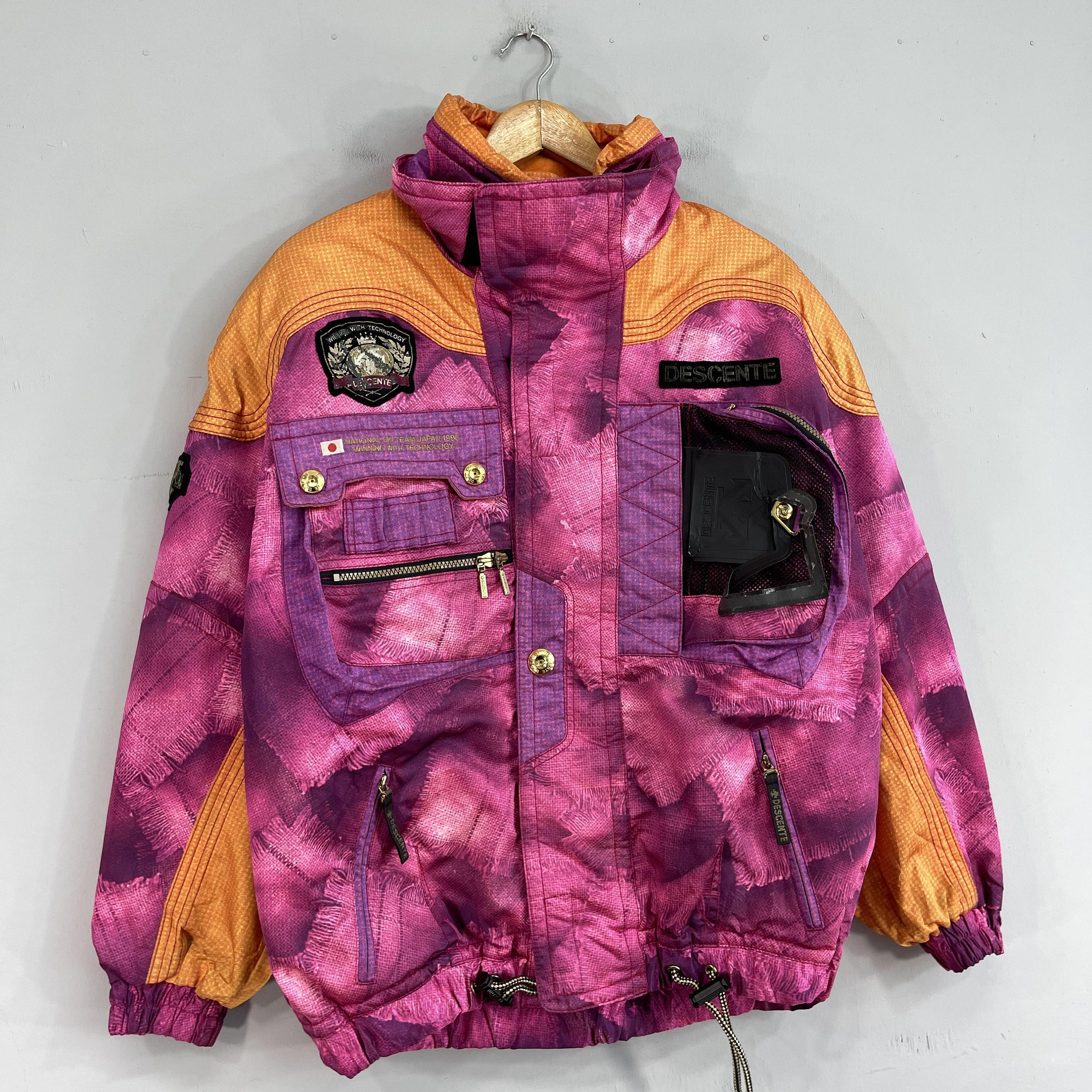 Vintage 90s DESCENTE Ski Jacket Medium Descente Ski Wear Vintage 90s DESCENTE Ski Jacket Medium Descente Ski Wear
