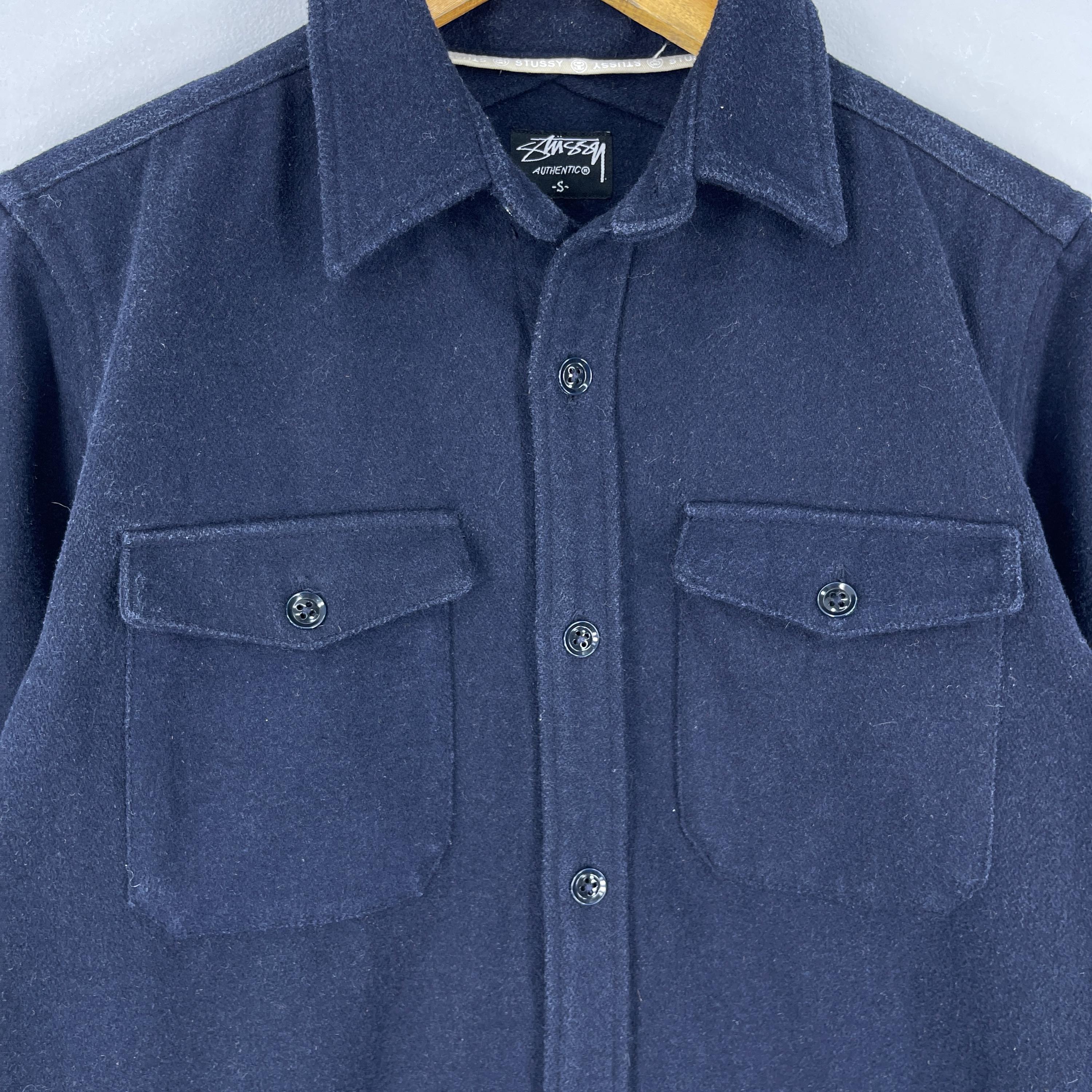OLD STUSSY ウールジャケット 90s S Vintage Stussy Burly Gear World Tribe Mens Wool Hooded