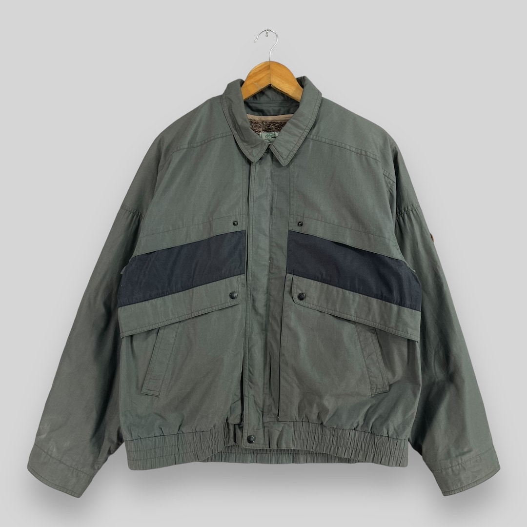 1度使用LIGHTMELTONBALCOLLAR HARRINGTONJACKE Vintage 90's CROCODILE Harrington Jacket Medium Crocodile Cold