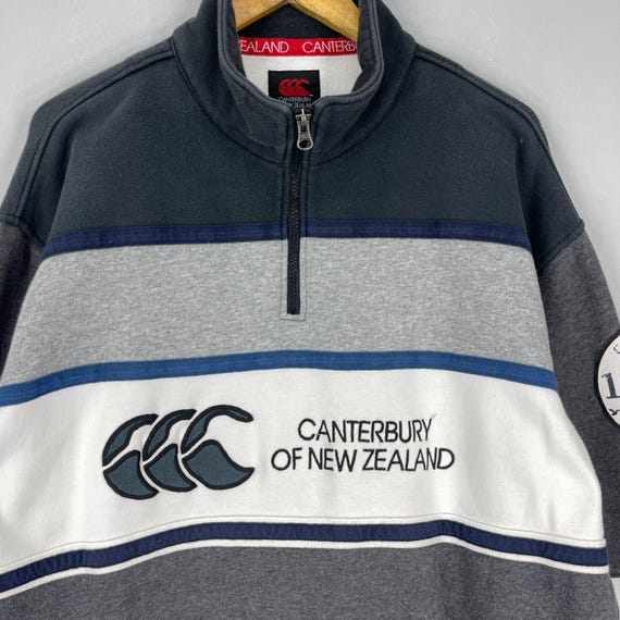 Vintage CANTERBURY New Zealand Rugby Half Zipper Sweater Xlarge