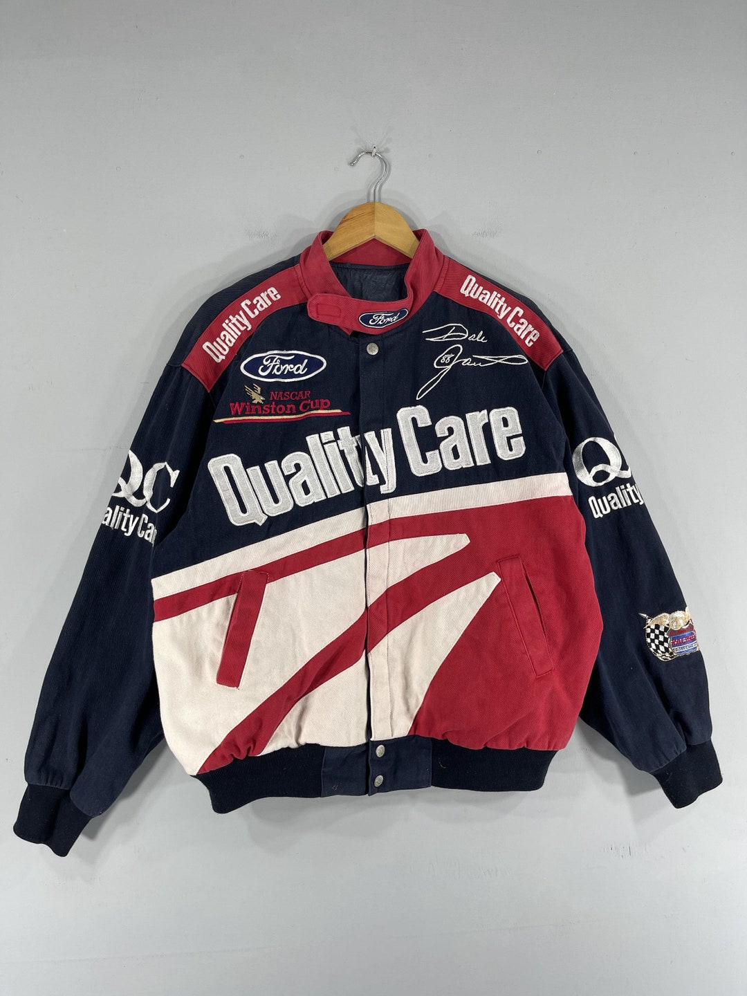 Vintage JEFF HAMILTON Nascar Jacket Large Jeff Hamilton Racing
