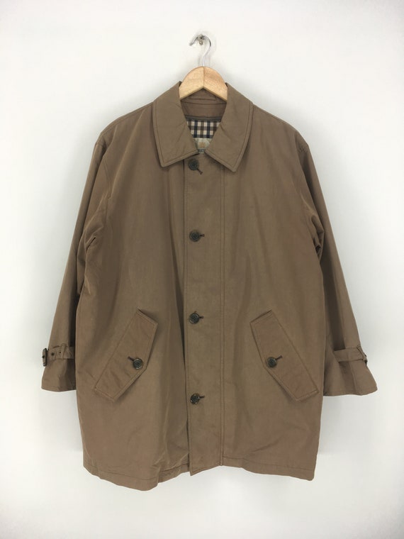 AQUASCUTUM LONDON Long Coats Xlarge Vintage 1990's
