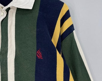 Vintage 90's NAUTICA Polo Rugby Shirt Medium Nautica Sailing