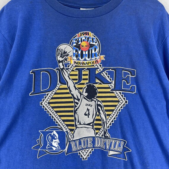 Vintage 90's DUKE Blue Devils Tshirt Medium Nutmeg Duke University