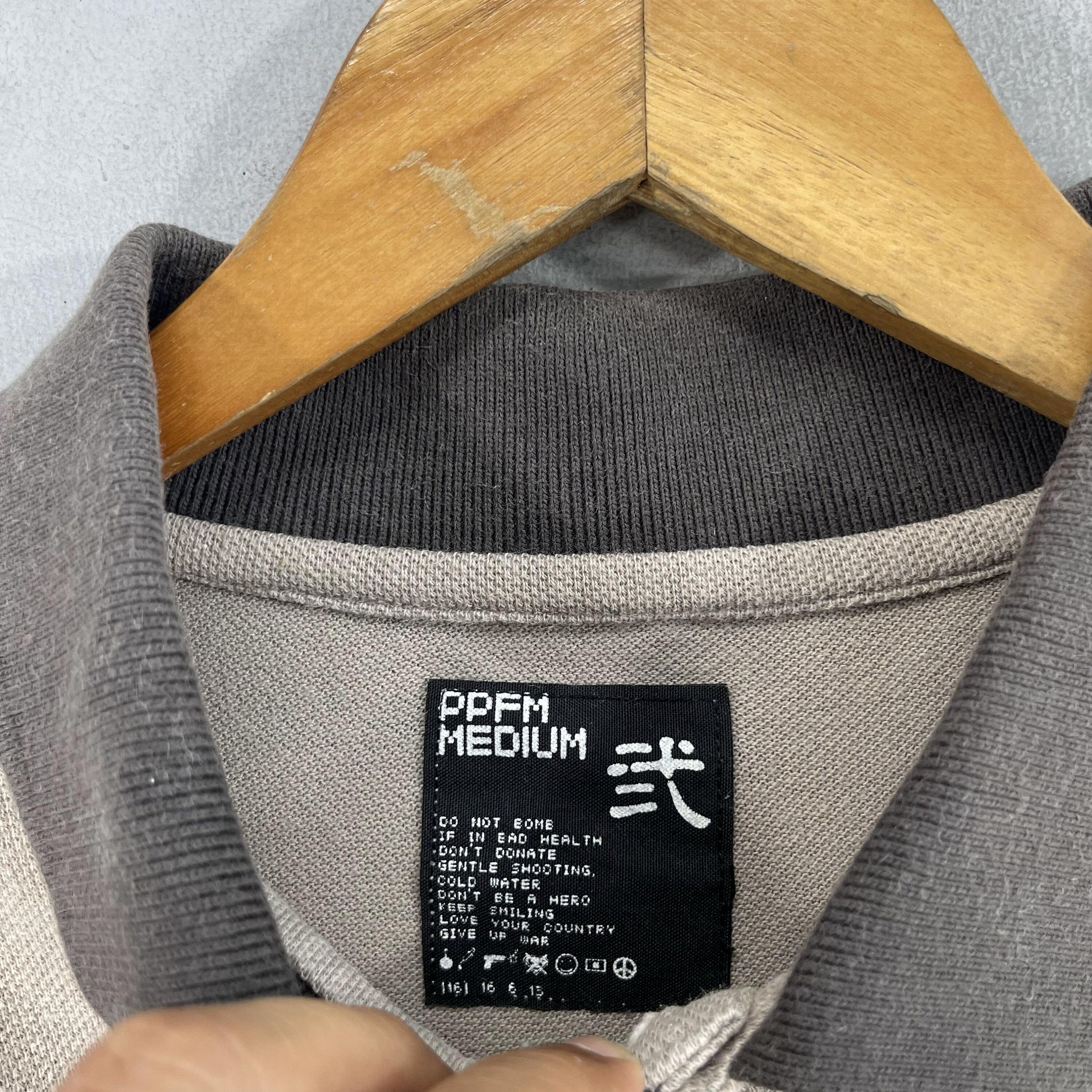 Vintage PPFM Patchwork Polo Shirt Small 90's Ppfm Japan Checkered