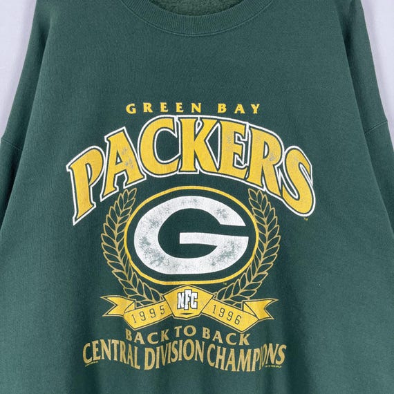 Vintage 90's Green Bay PACKERS Sweatshirt Oversized Nutmeg Back to