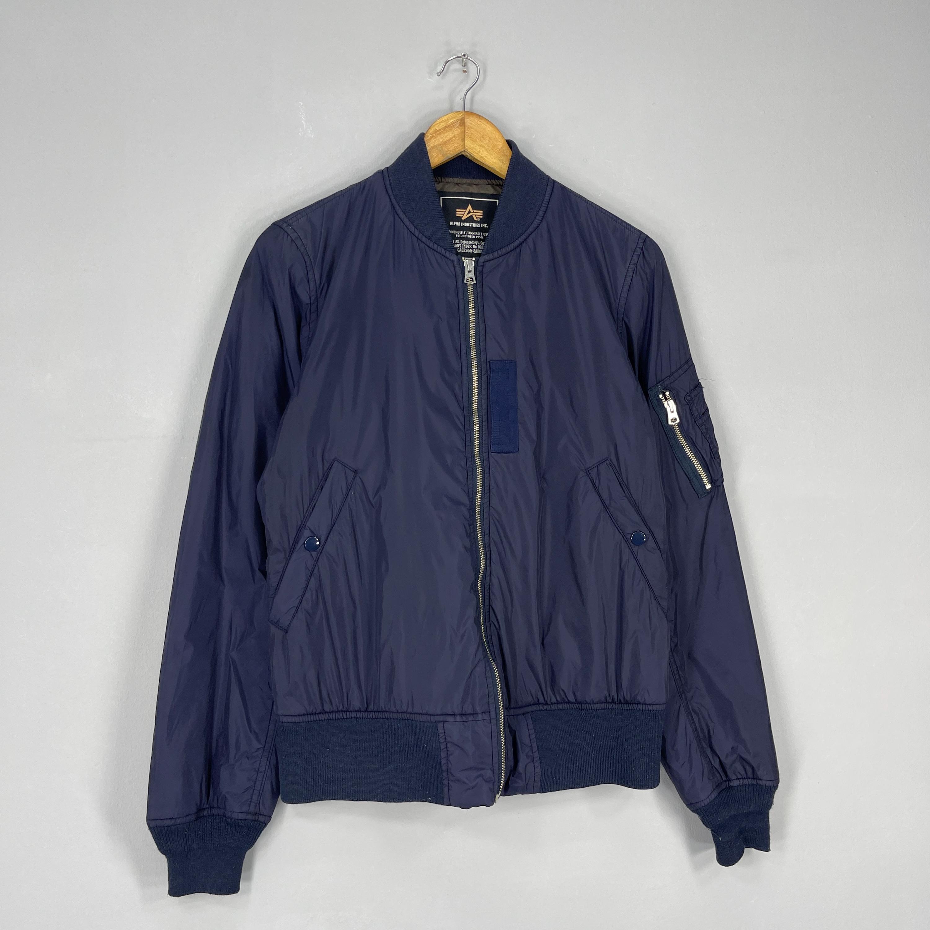 Vintage 1990s ALPHA INDUSTRIES Bomber Fight Jacket Medium Alpha