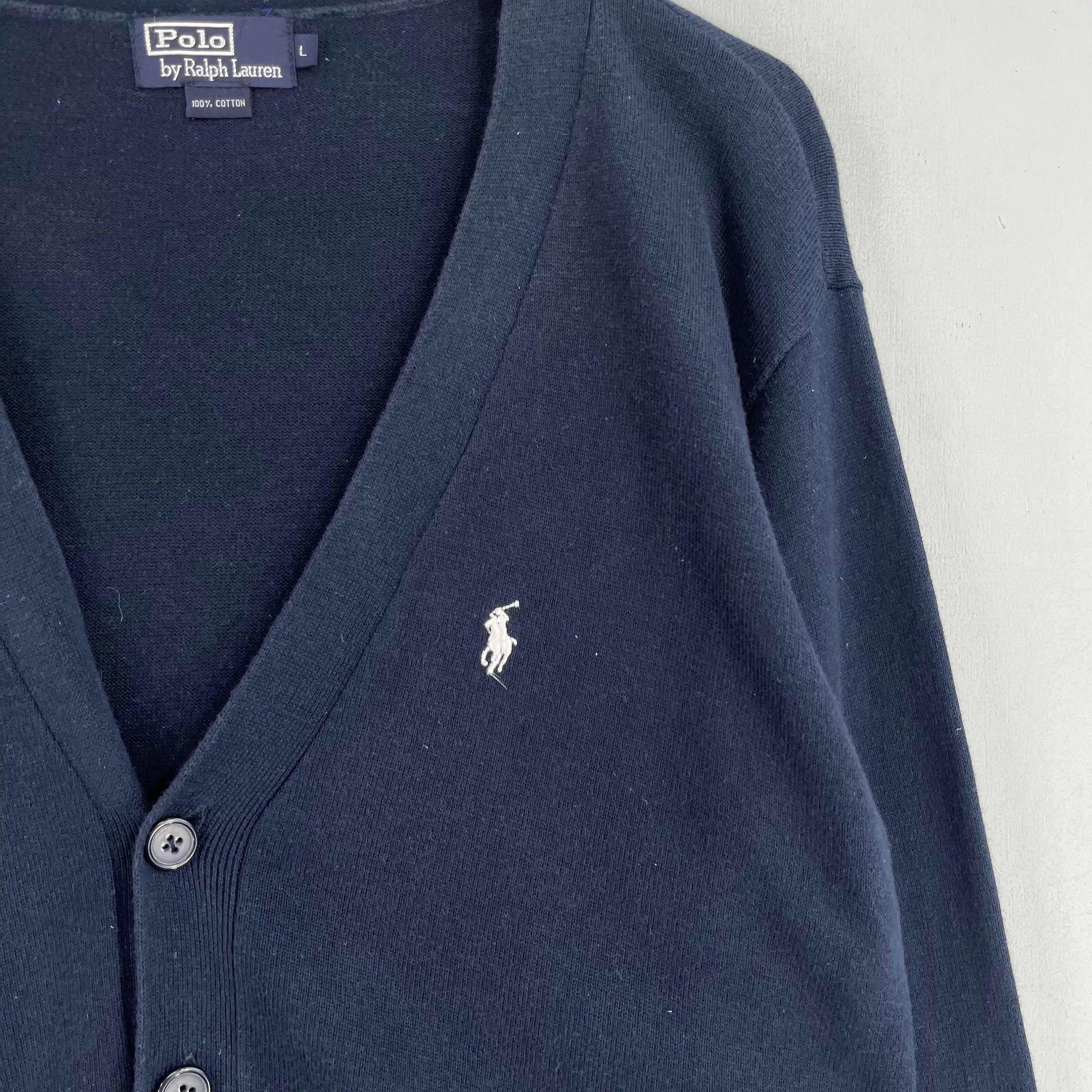 Vintage 90's POLO Ralph Lauren Button Sweater Medium Ralph Lauren