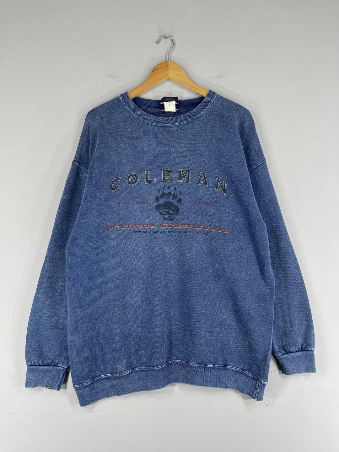 Vintage COLEMAN Sweatshirt Crewneck Large 90's Coleman - Etsy