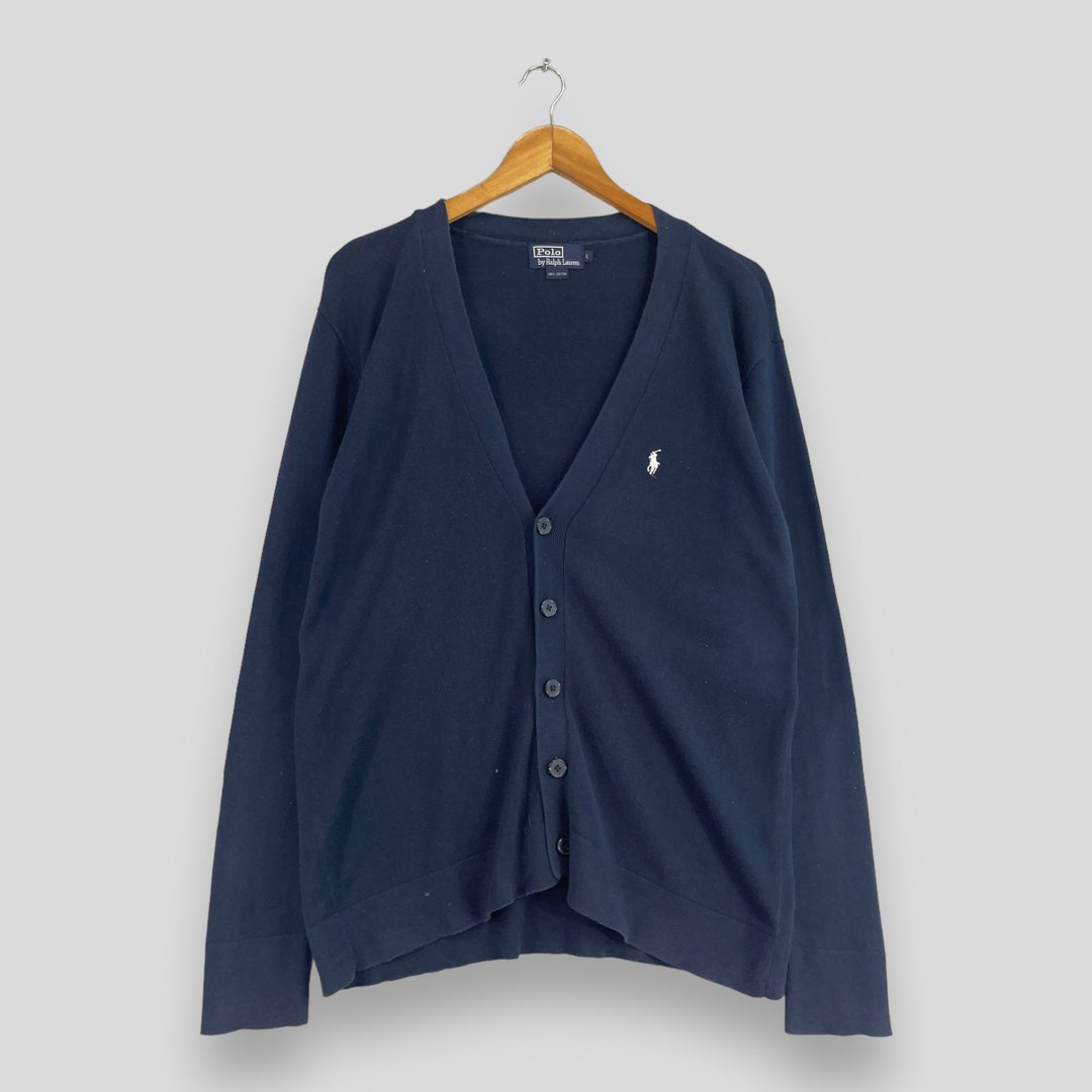 Vintage 90's POLO Ralph Lauren Button Sweater Medium Ralph Lauren