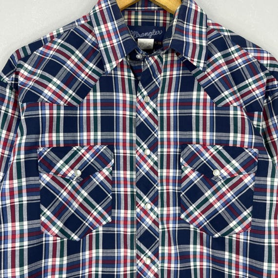 Chemise Wrangler Rugged Wear Homme XXL Carreaux Rouge Blanc Neuve