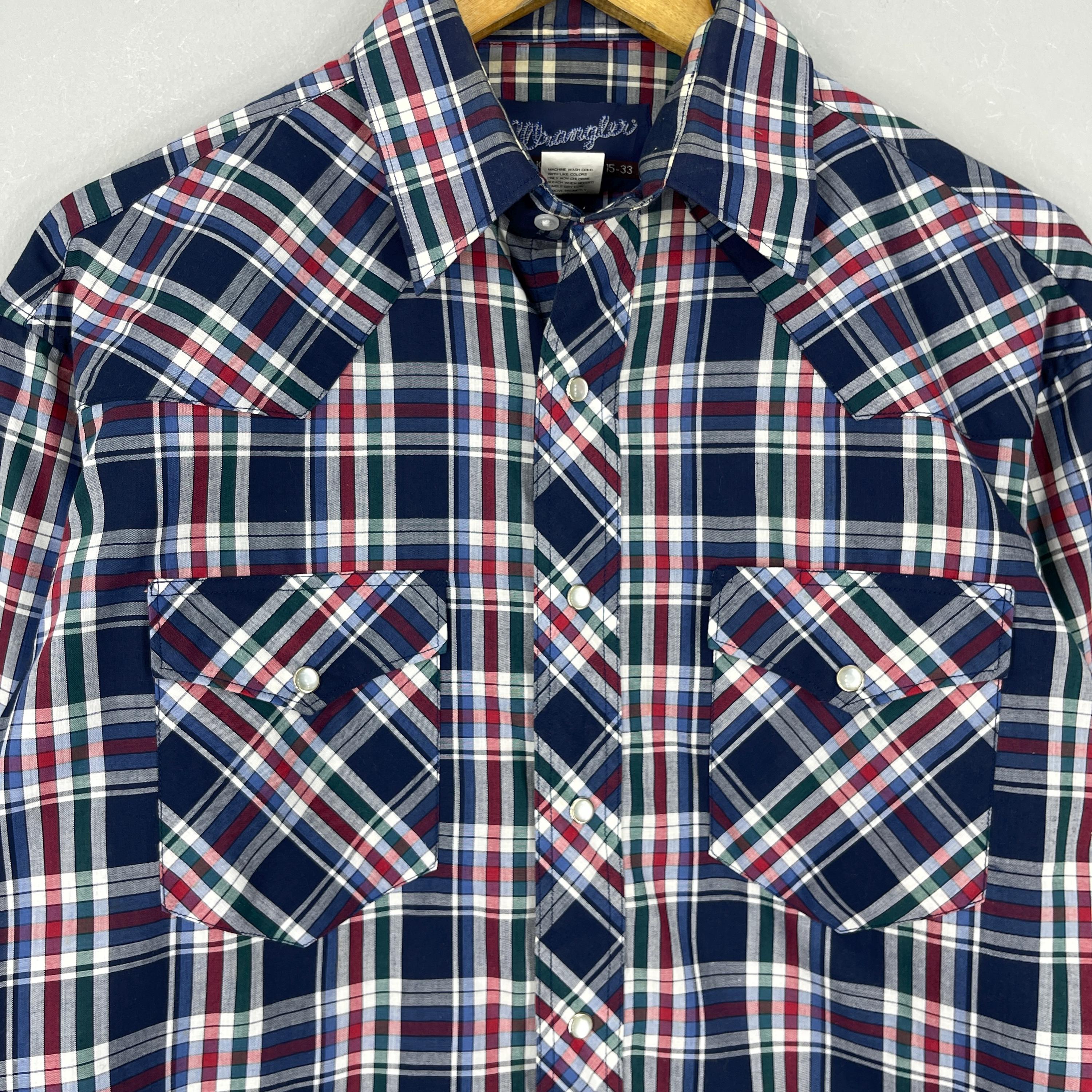 Chemise Wrangler Homme 2XL à Carreaux Rouges, Manches Courtes, 100% Coton (occasion)