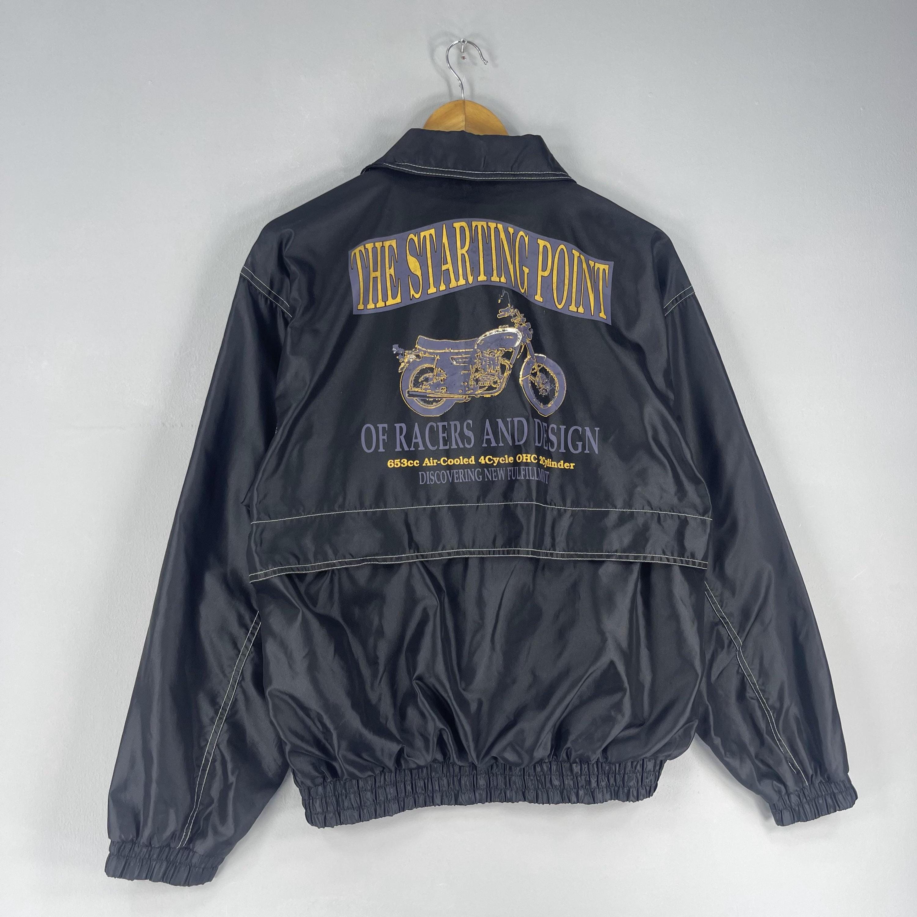 YAMAHA Windbreaker Jacket Medium Vintage 90's Yamaha Motorsport Xs